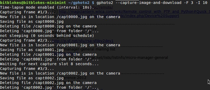 gphoto2 zeitgesteuert
