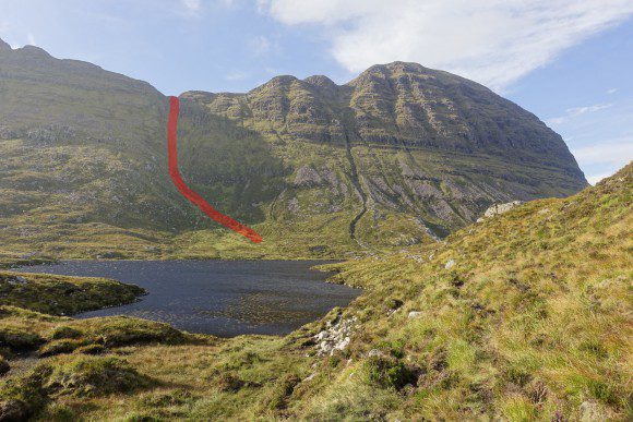 Weg zum Gipfel des Suilven