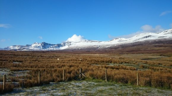 Morgens: Freier Blick auf die Trotternish Ridge