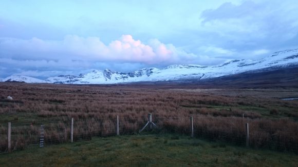 Abends: Schnee wieder weg ...